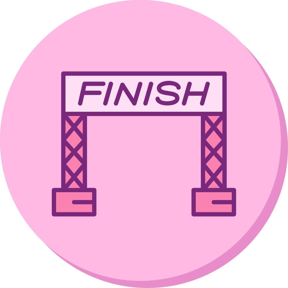 Finish Line Vector Icon