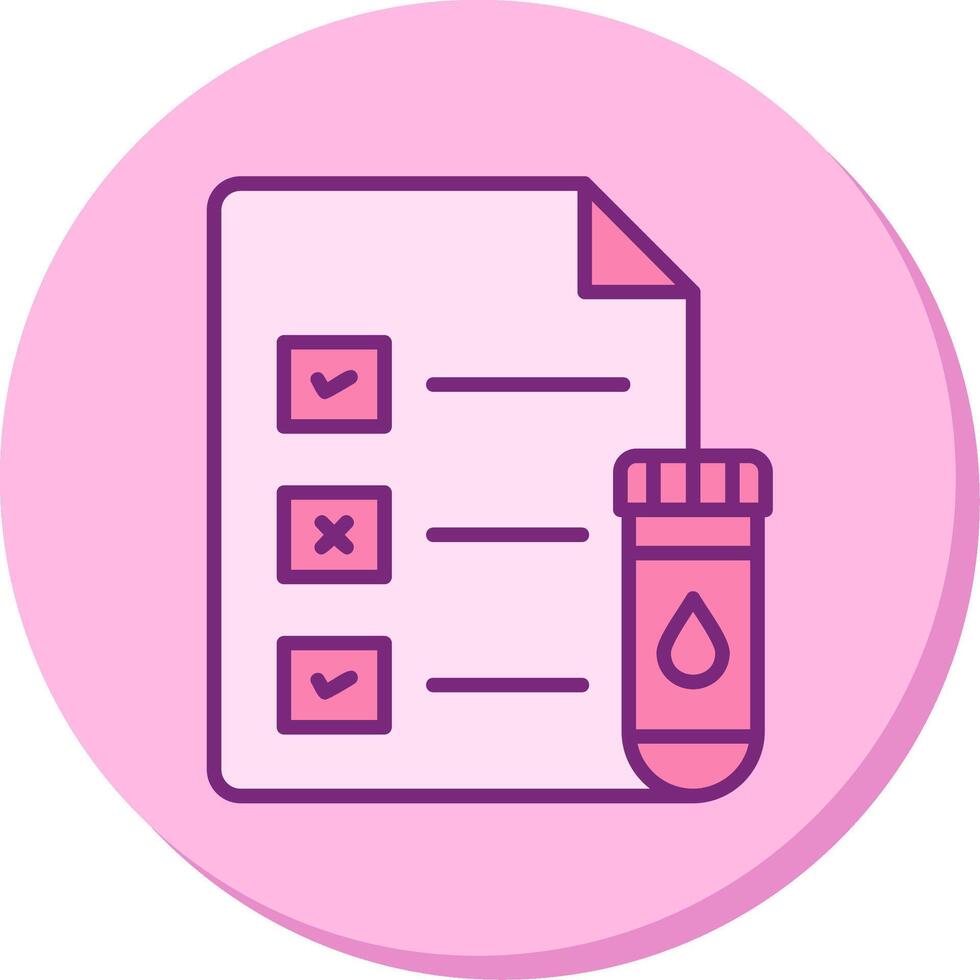 Medical Test Report Vector Icon
