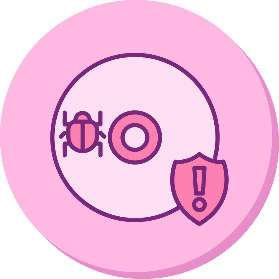 Cd Virus Vector Icon