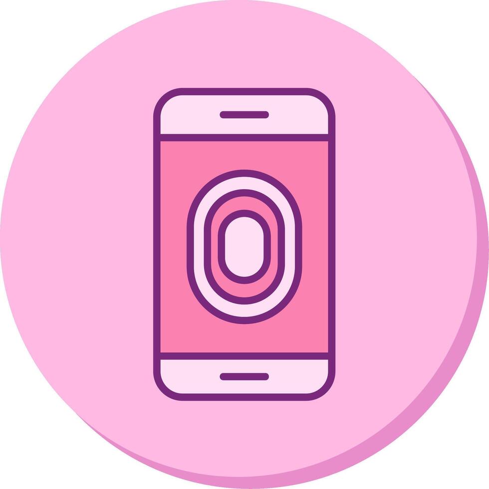 Unlocked Fingerprint Vector Icon