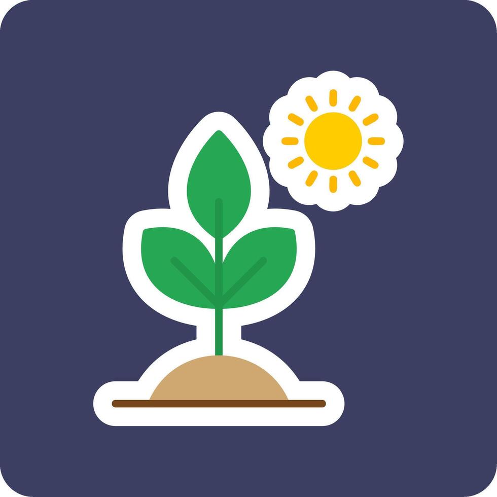 biología planta vector icono