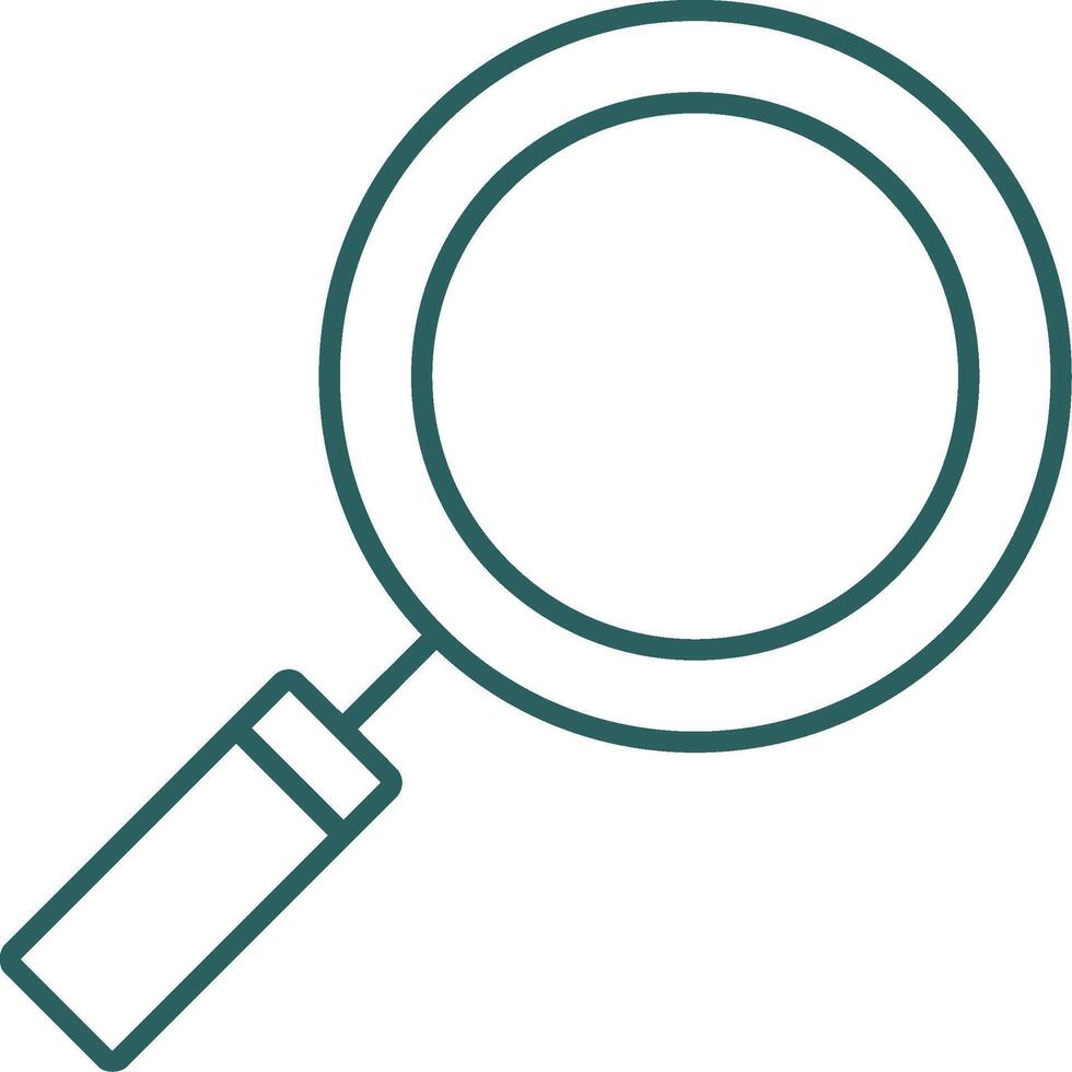 Magnifying Glass Line Gradient Icon vector