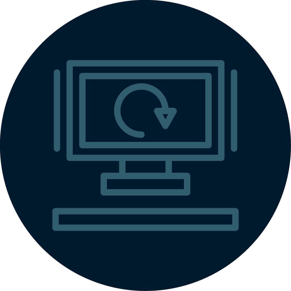 Redo Line Multi color Icon vector