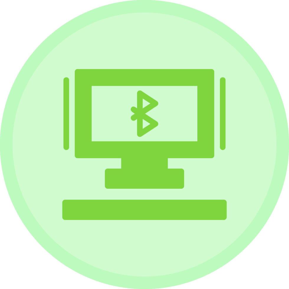 Bluetooth Multicolor Circle Icon vector