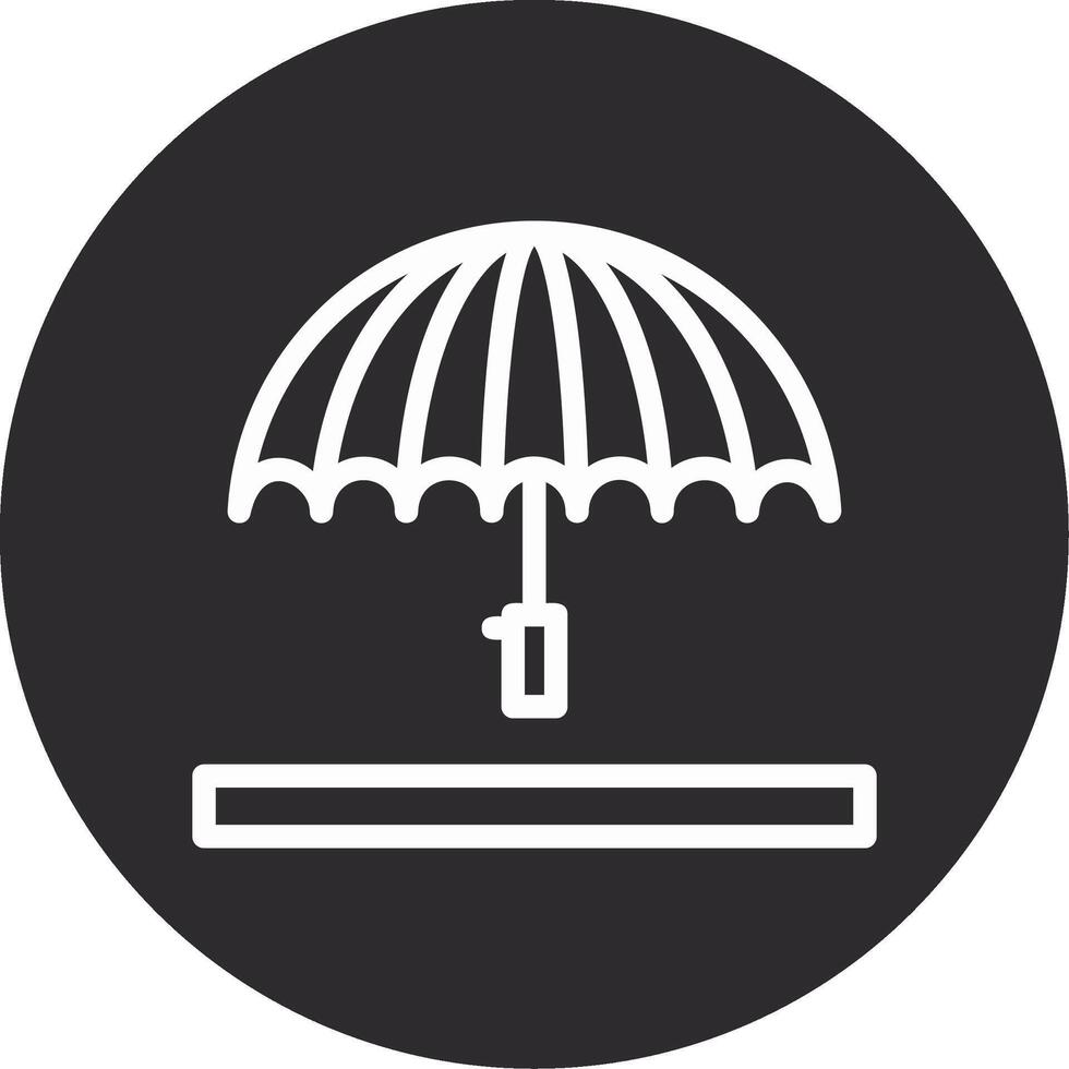 Umbrella Inverted Icon vector