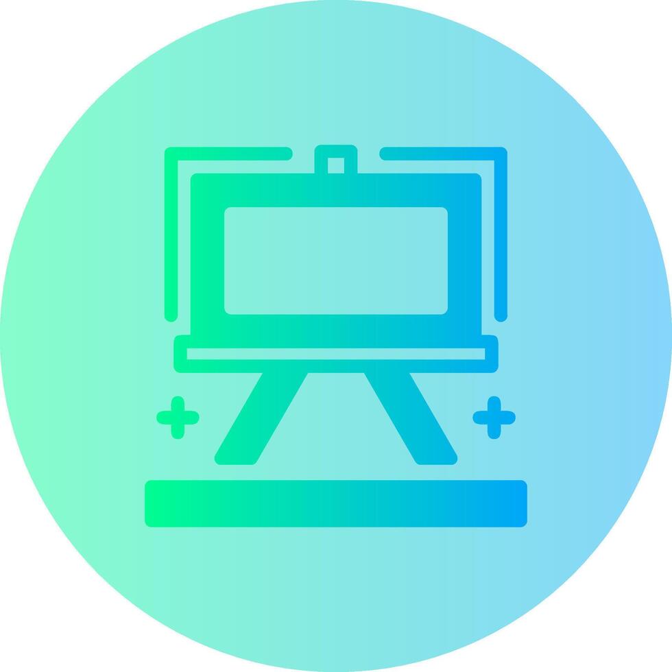 Artist-s canvas Gradient Circle Icon vector