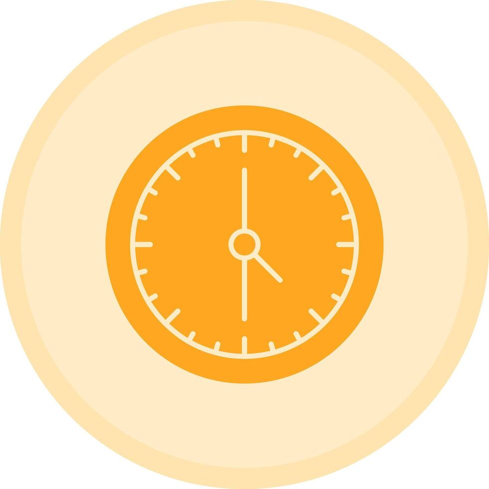 Time Clock Multicolor Circle Icon vector