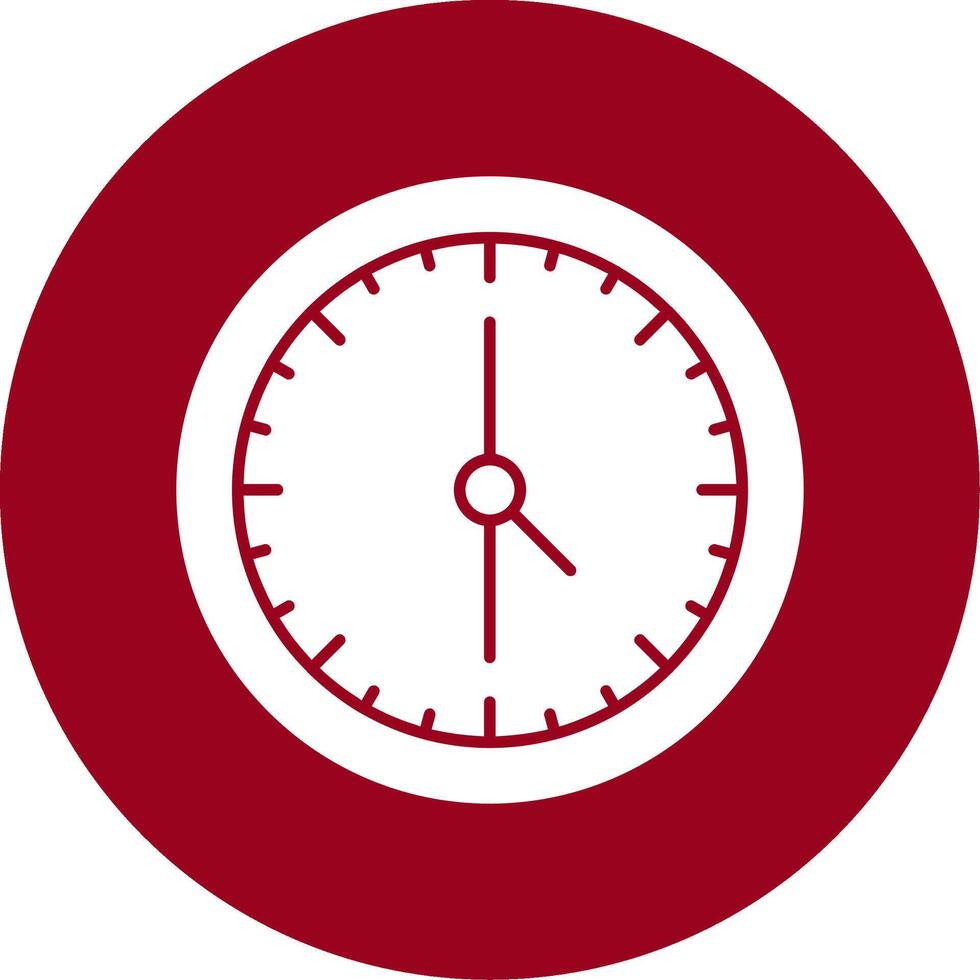 Time Clock Glyph Circle Icon vector