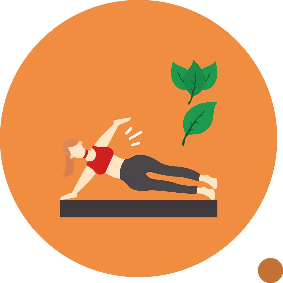 Fitness Flat Shadow Icon vector