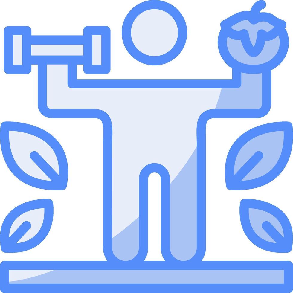 Nutrition Line Filled Blue Icon vector