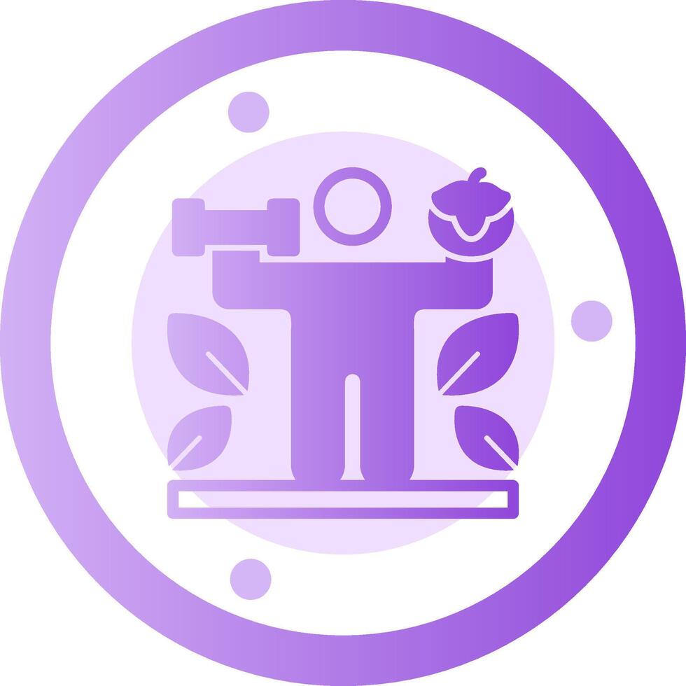 Nutrition Glyph Gradient Icon vector