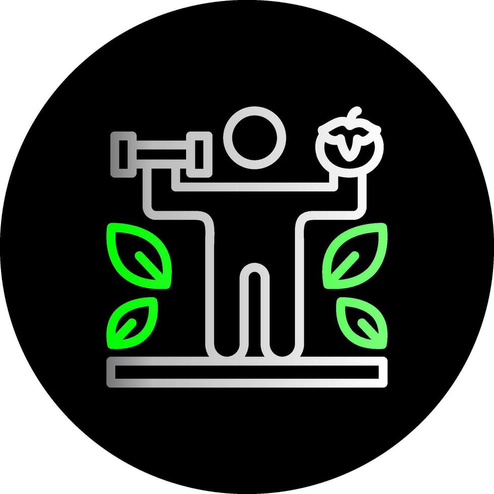 Nutrition Dual Gradient Circle Icon vector