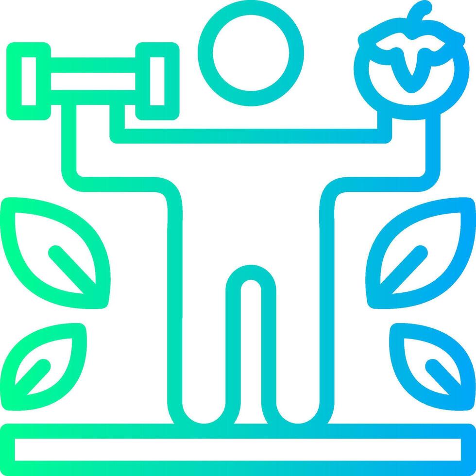 Nutrition Linear Gradient Icon vector