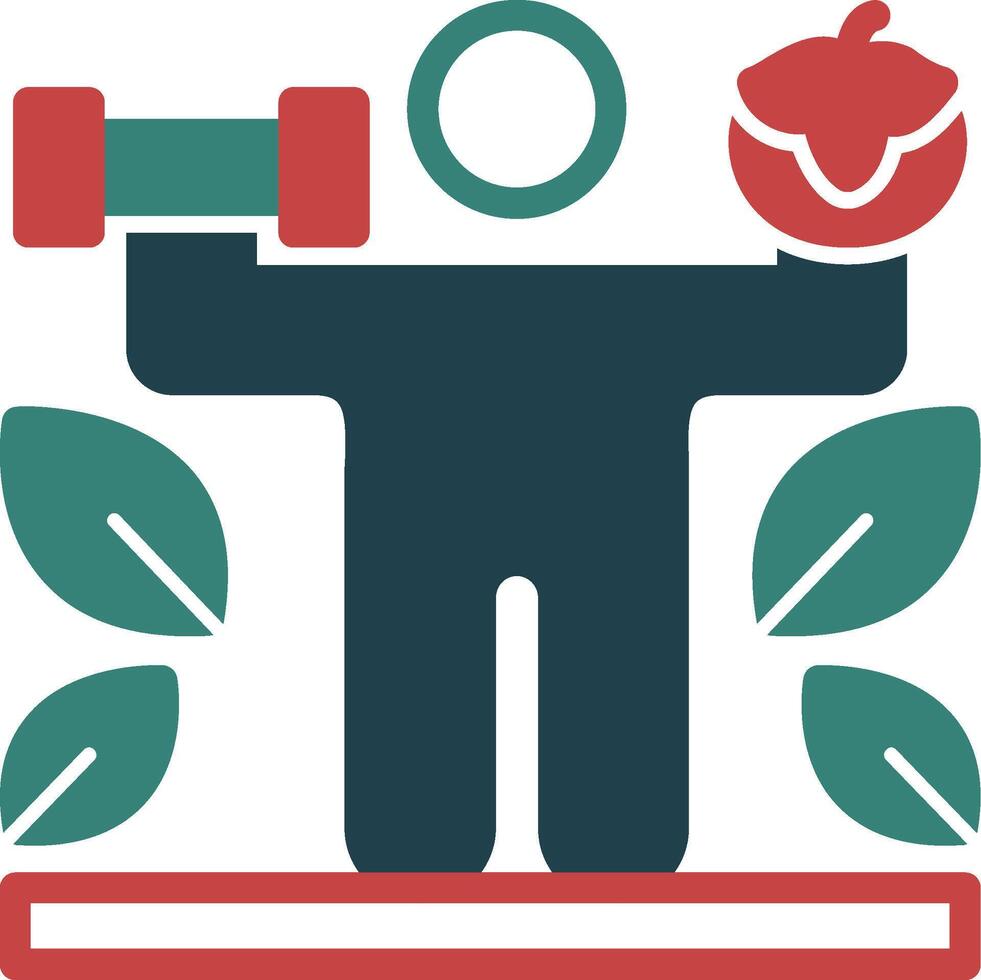 Nutrition Glyph Two Color Icon vector