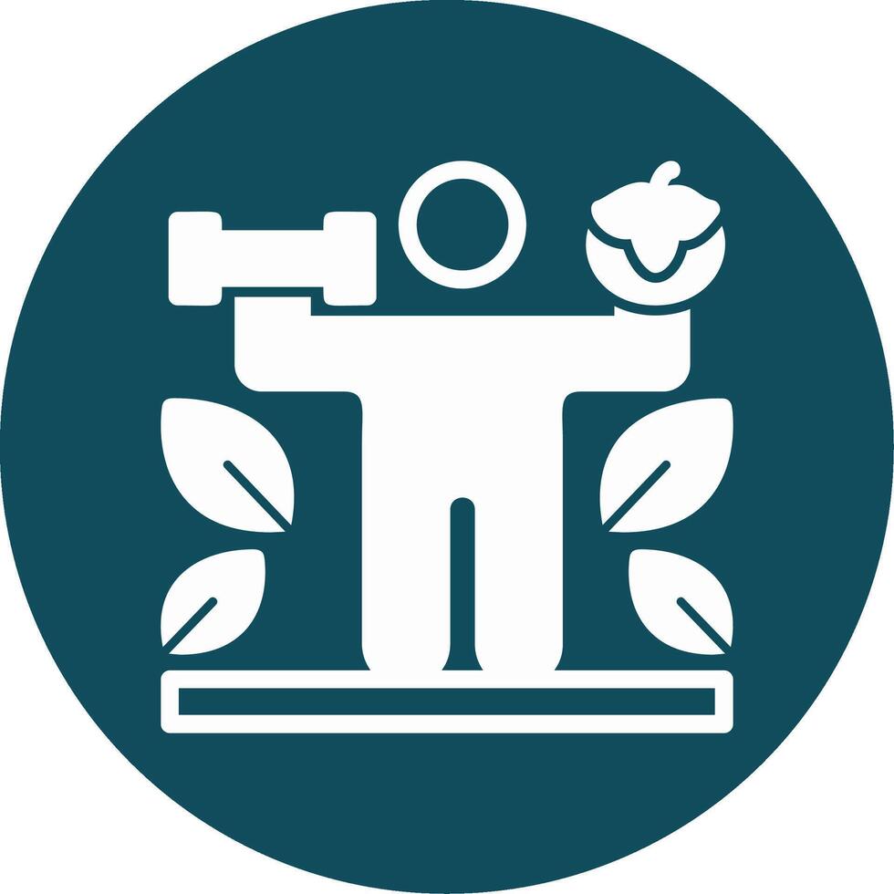 Nutrition Glyph Circle Icon vector