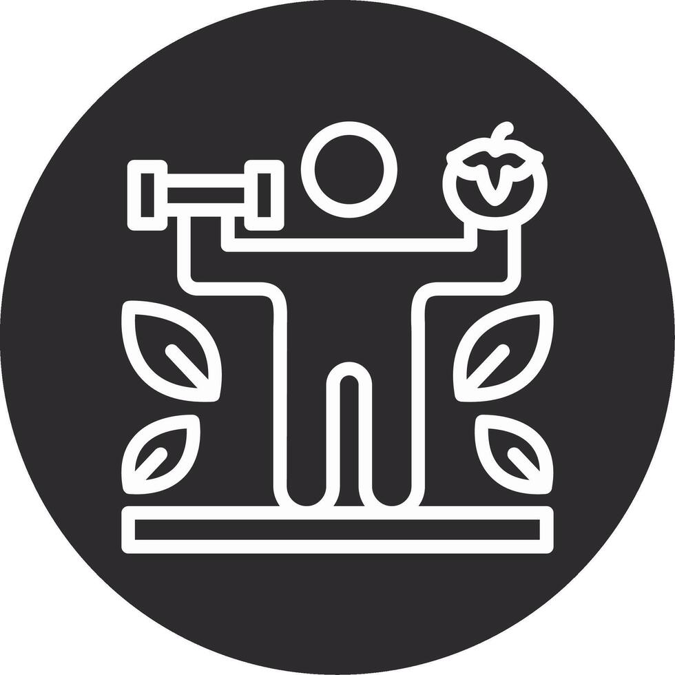 Nutrition Inverted Icon vector