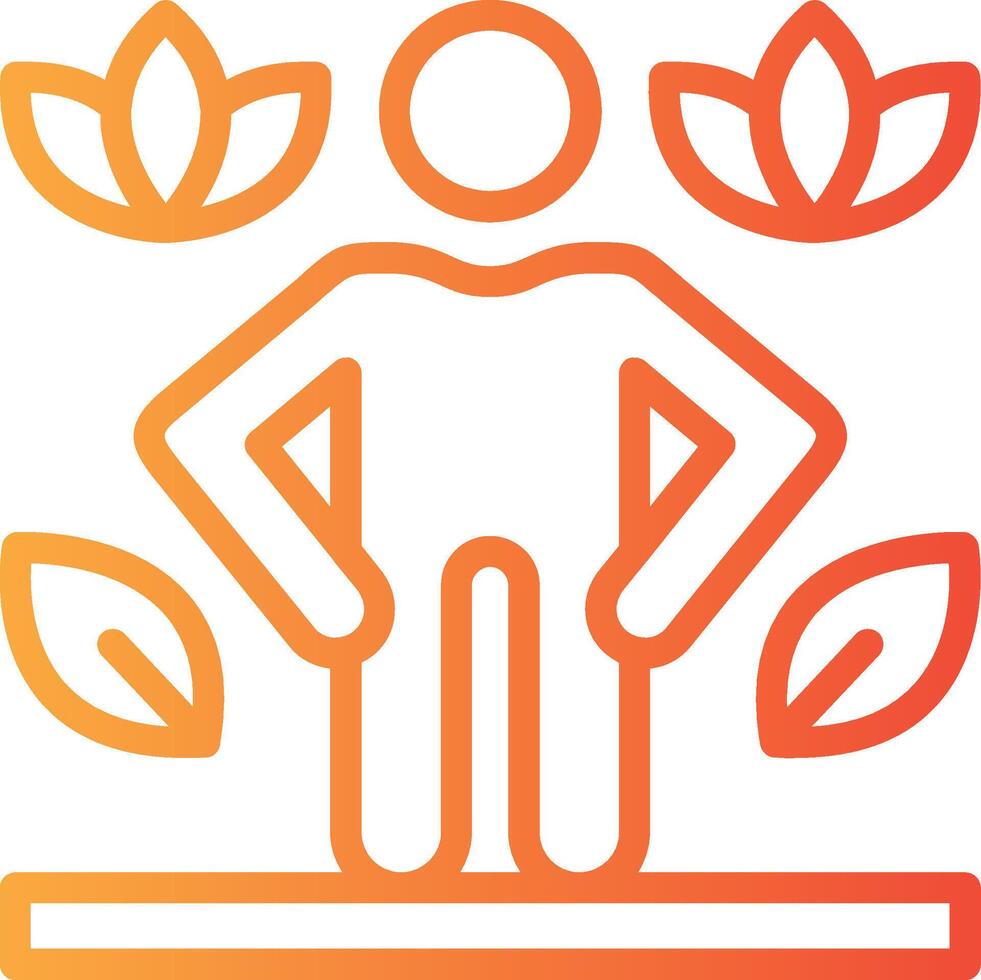 Health Kick Linear Gradient Icon vector