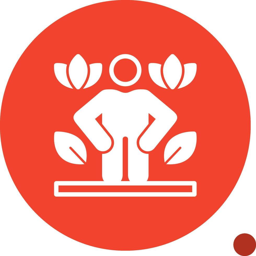 Health Kick Glyph Shadow Icon vector