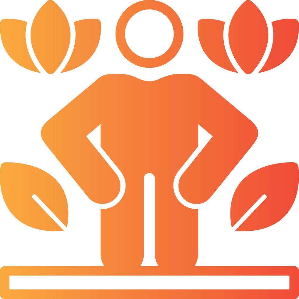 Health Kick Solid Multi Gradient Icon vector