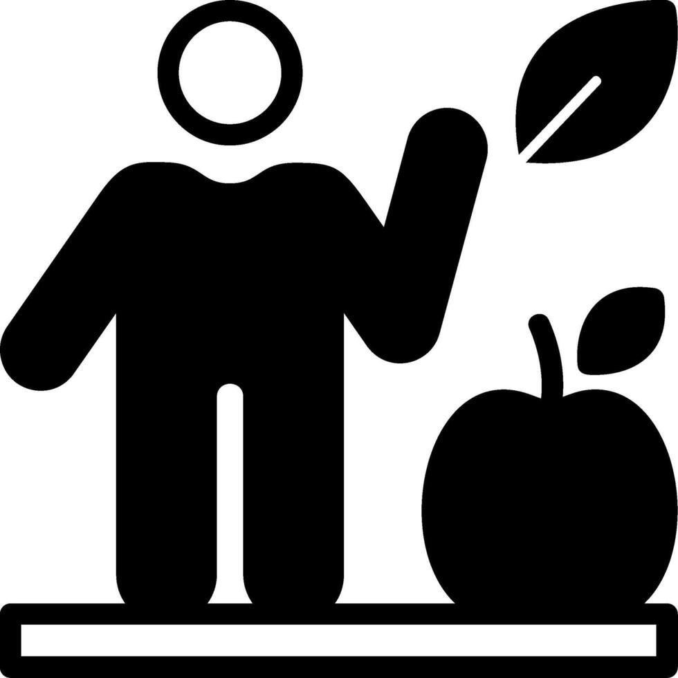 Healthy Diet Glyph Icon vector