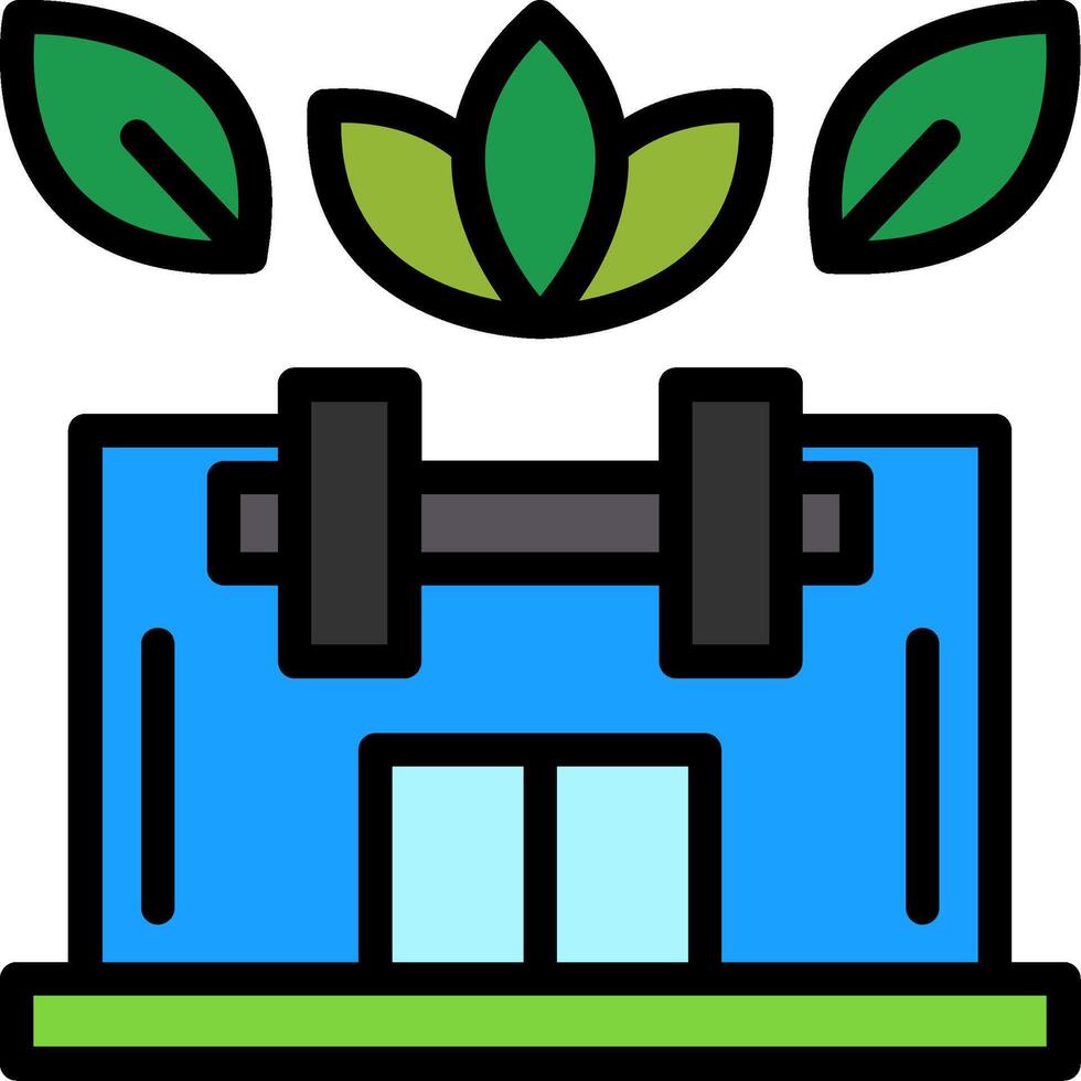 Gym Line Filled Icon vector