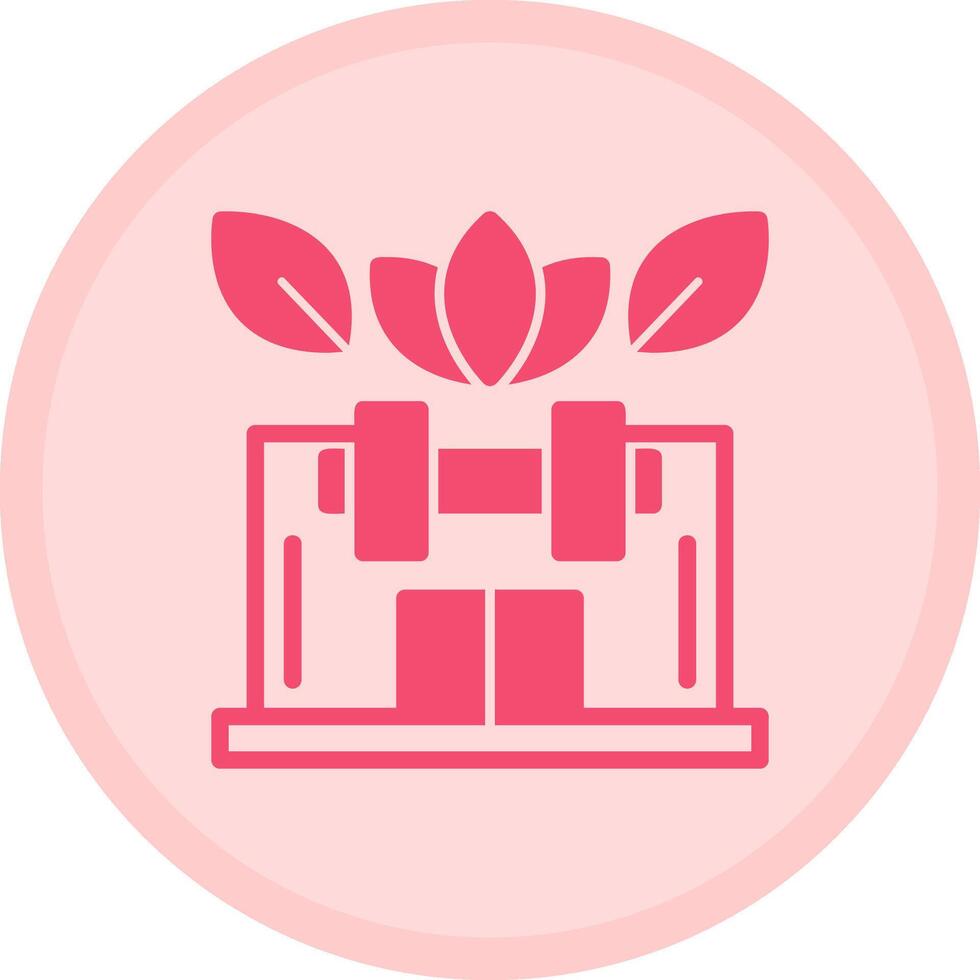 Gym Multicolor Circle Icon vector