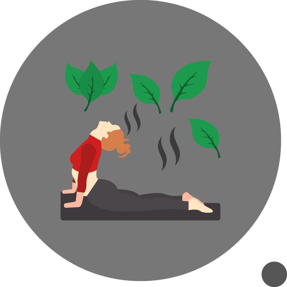Flexibility Flat Shadow Icon vector