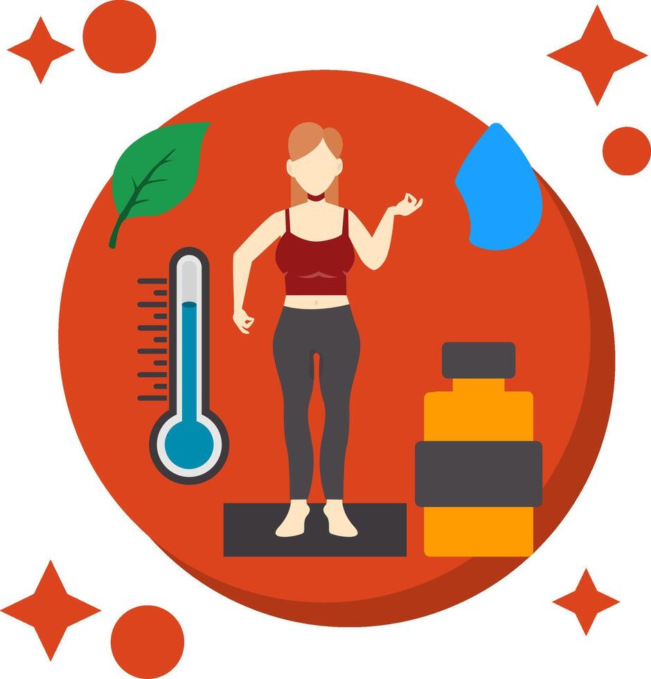 Hydration Tailed Color Icon vector