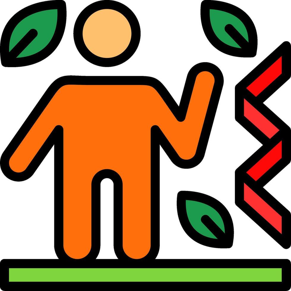 Protein Line Filled Icon vector