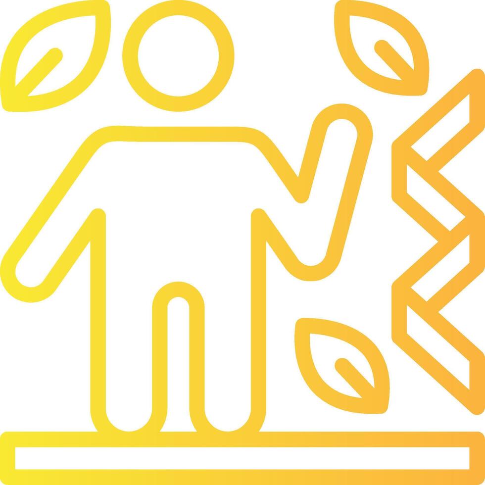 Protein Linear Gradient Icon vector