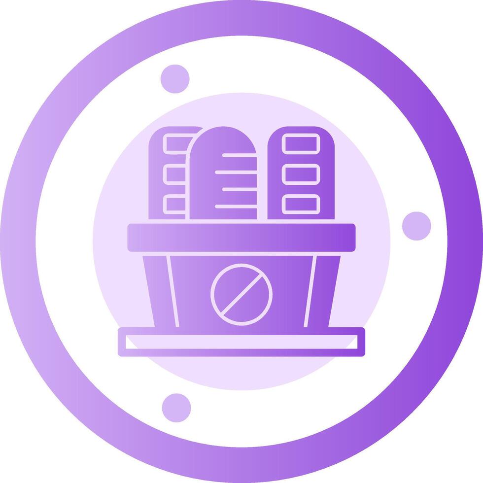 Low Carb Glyph Gradient Icon vector