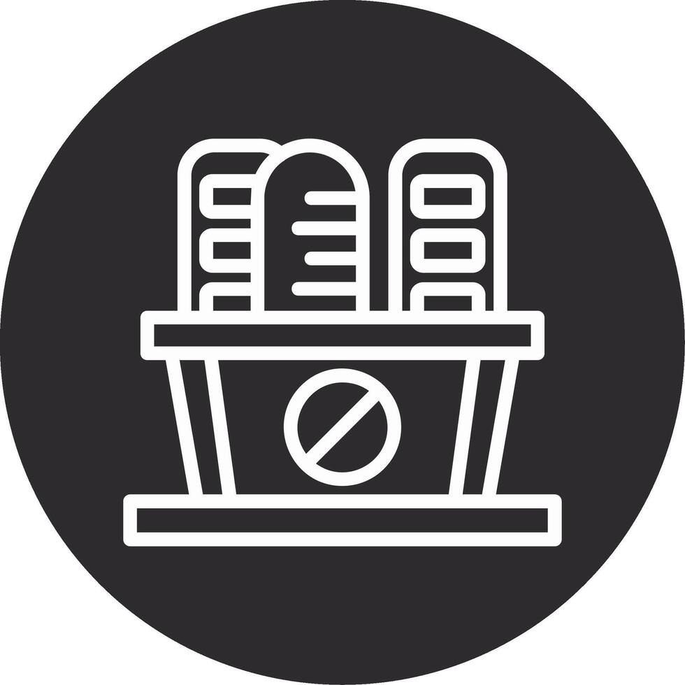 Low Carb Inverted Icon vector
