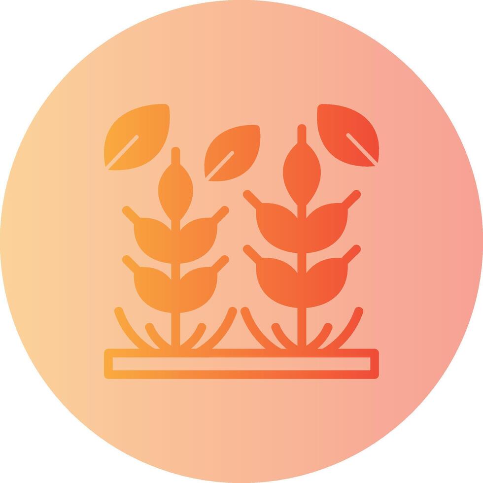 Whole Grains Gradient Circle Icon vector