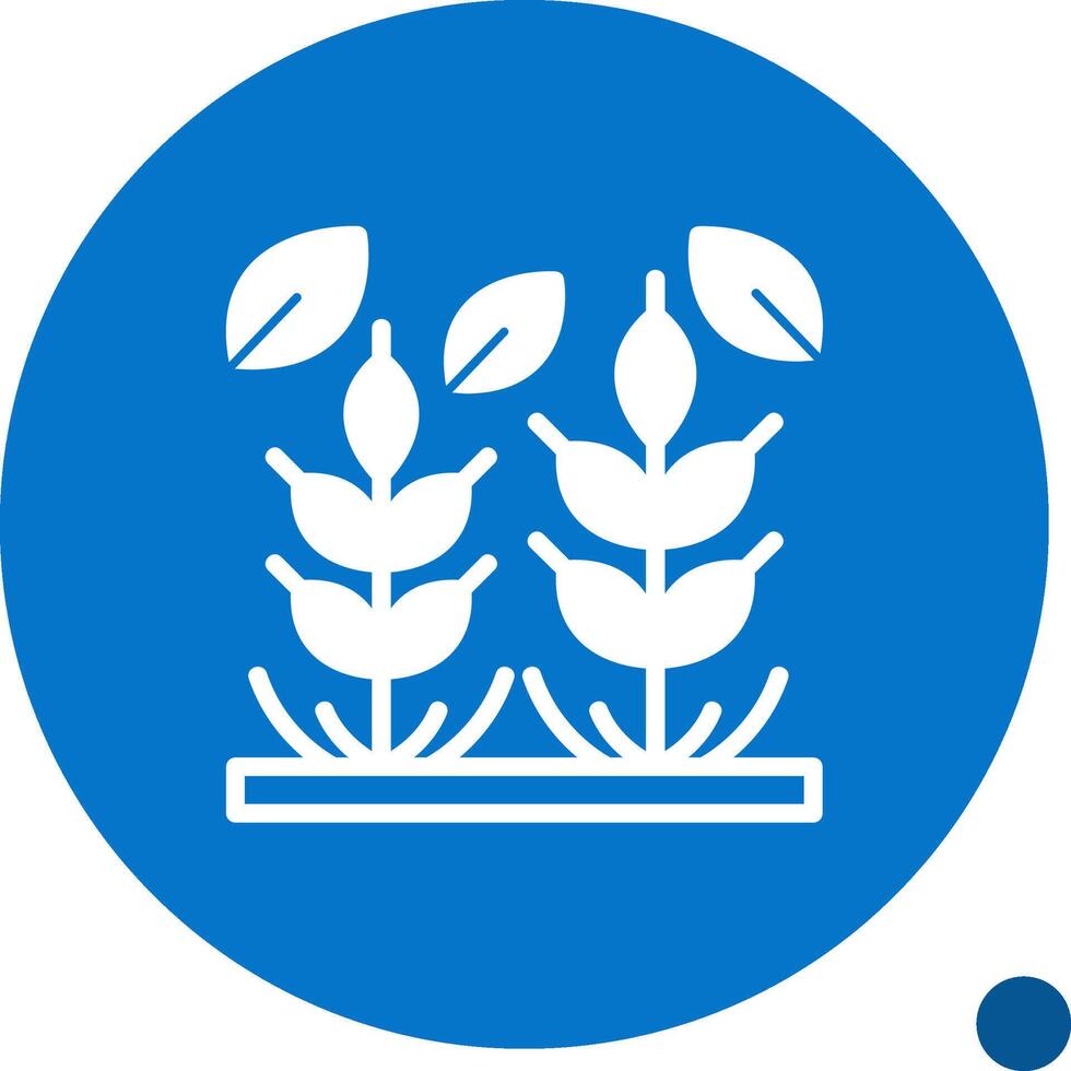 Whole Grains Glyph Shadow Icon vector