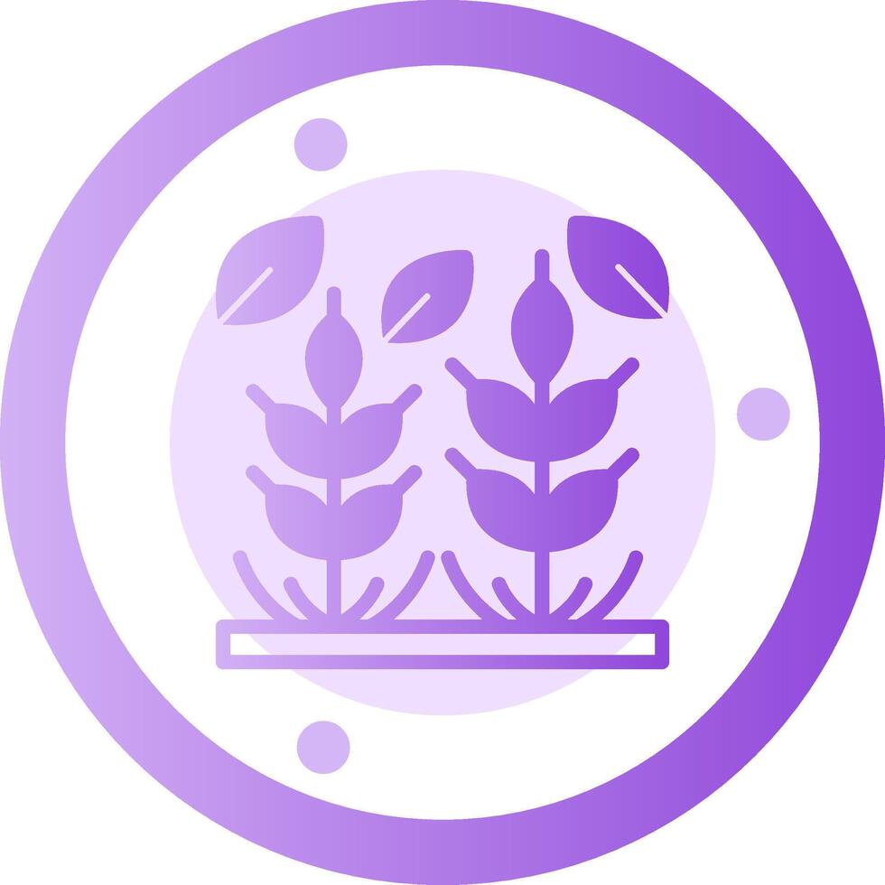 Whole Grains Glyph Gradient Icon vector