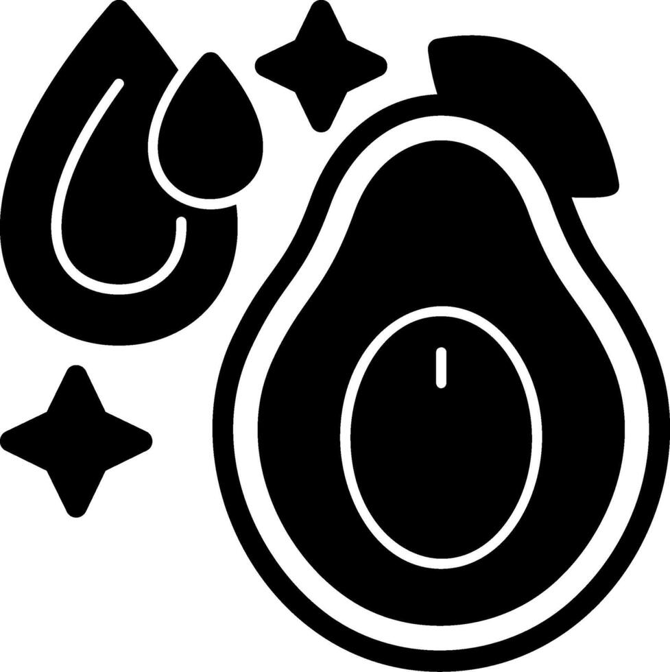Healthy Fats Glyph Icon vector