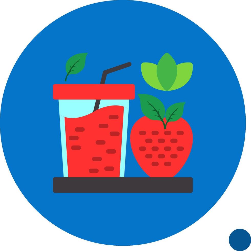 Smoothies Flat Shadow Icon vector
