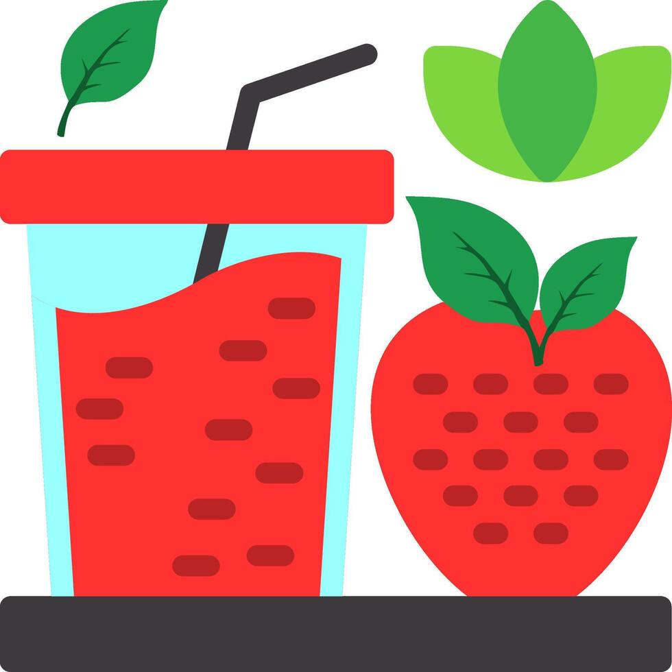 Smoothies Flat Icon vector