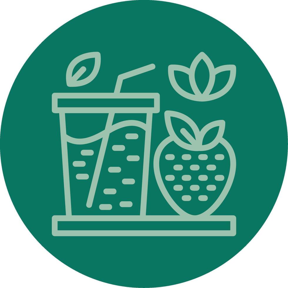 Smoothies Line Multi color Icon vector