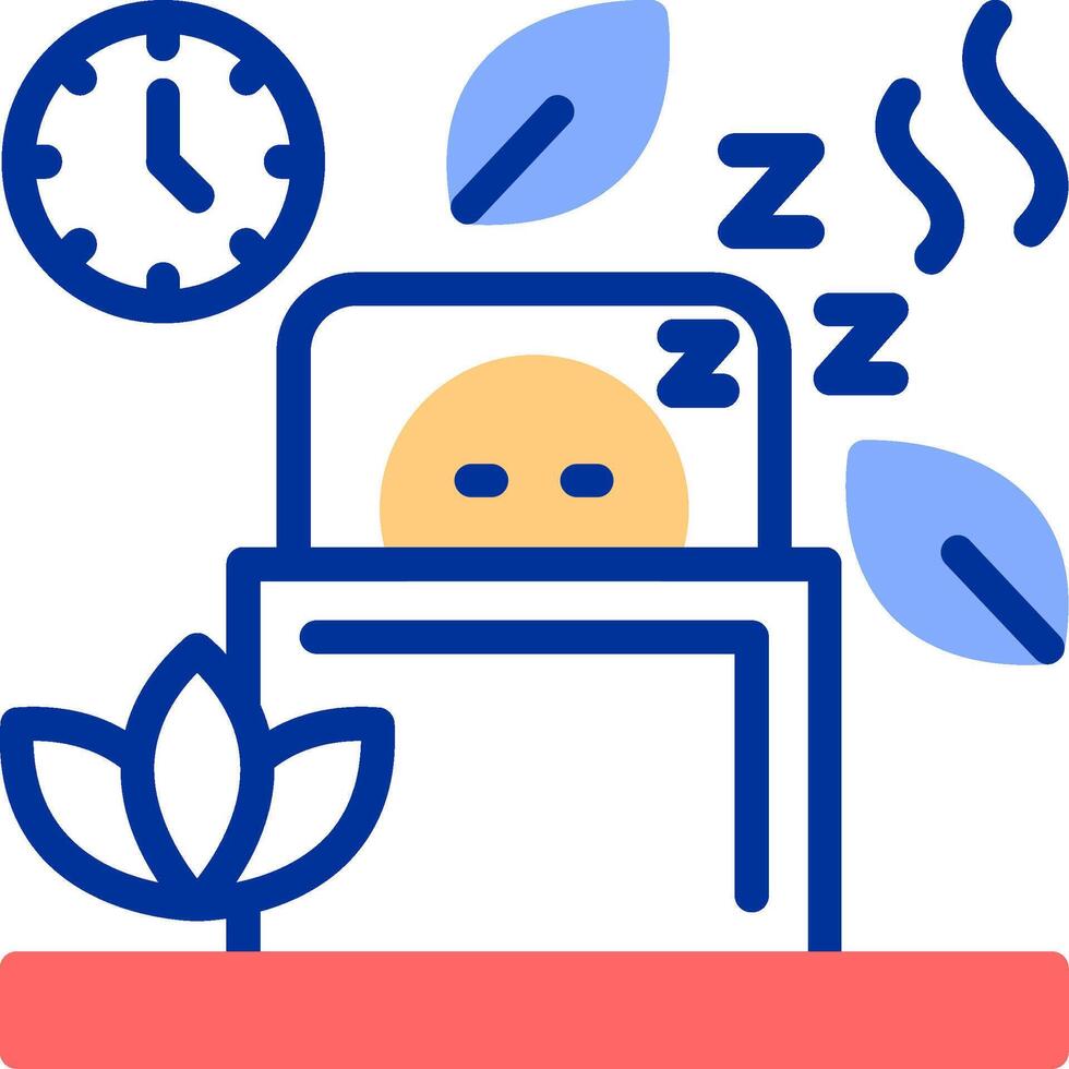 Sleep Color Filled Icon vector