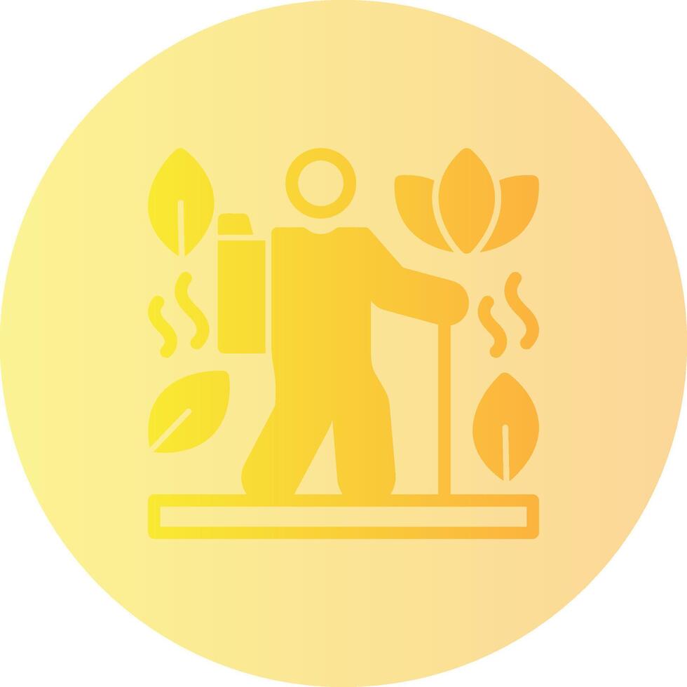 Active Rest Gradient Circle Icon vector