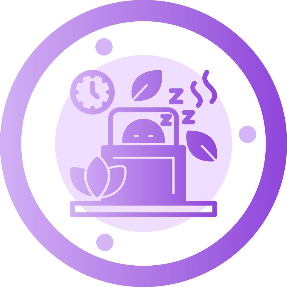 Sleep Glyph Gradient Icon vector