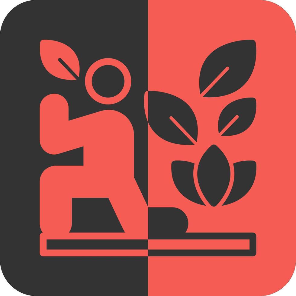 HIIT Red Inverse Icon vector