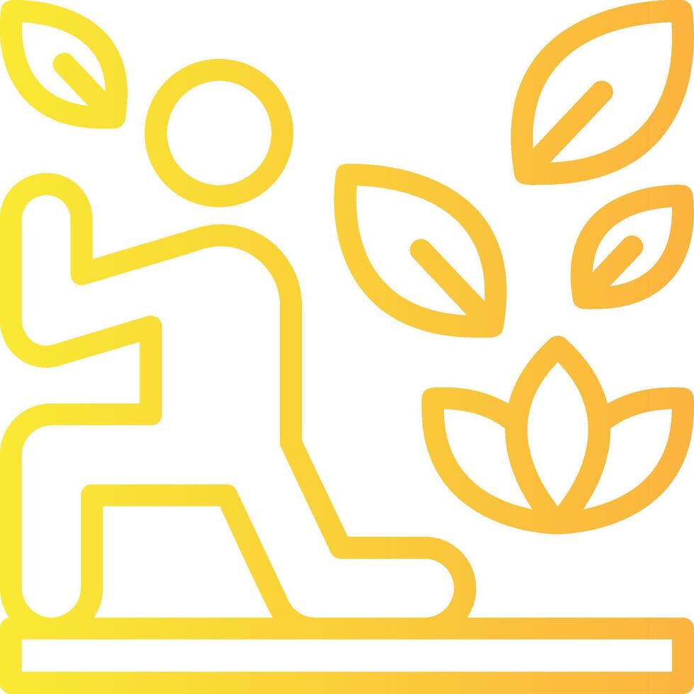 HIIT Linear Gradient Icon vector