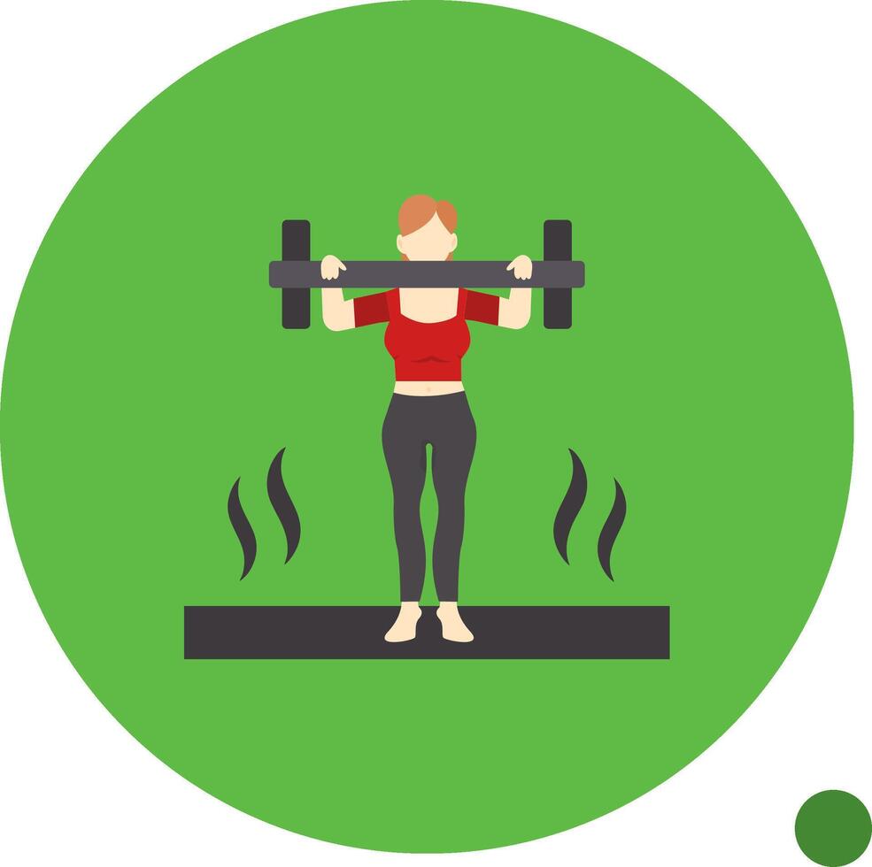 CrossFit Flat Shadow Icon vector