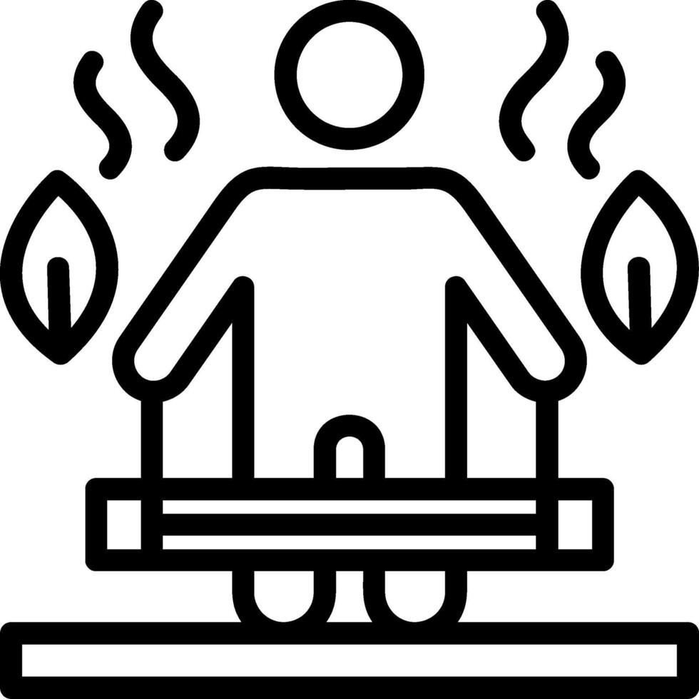 Functional Training Line Icon vector