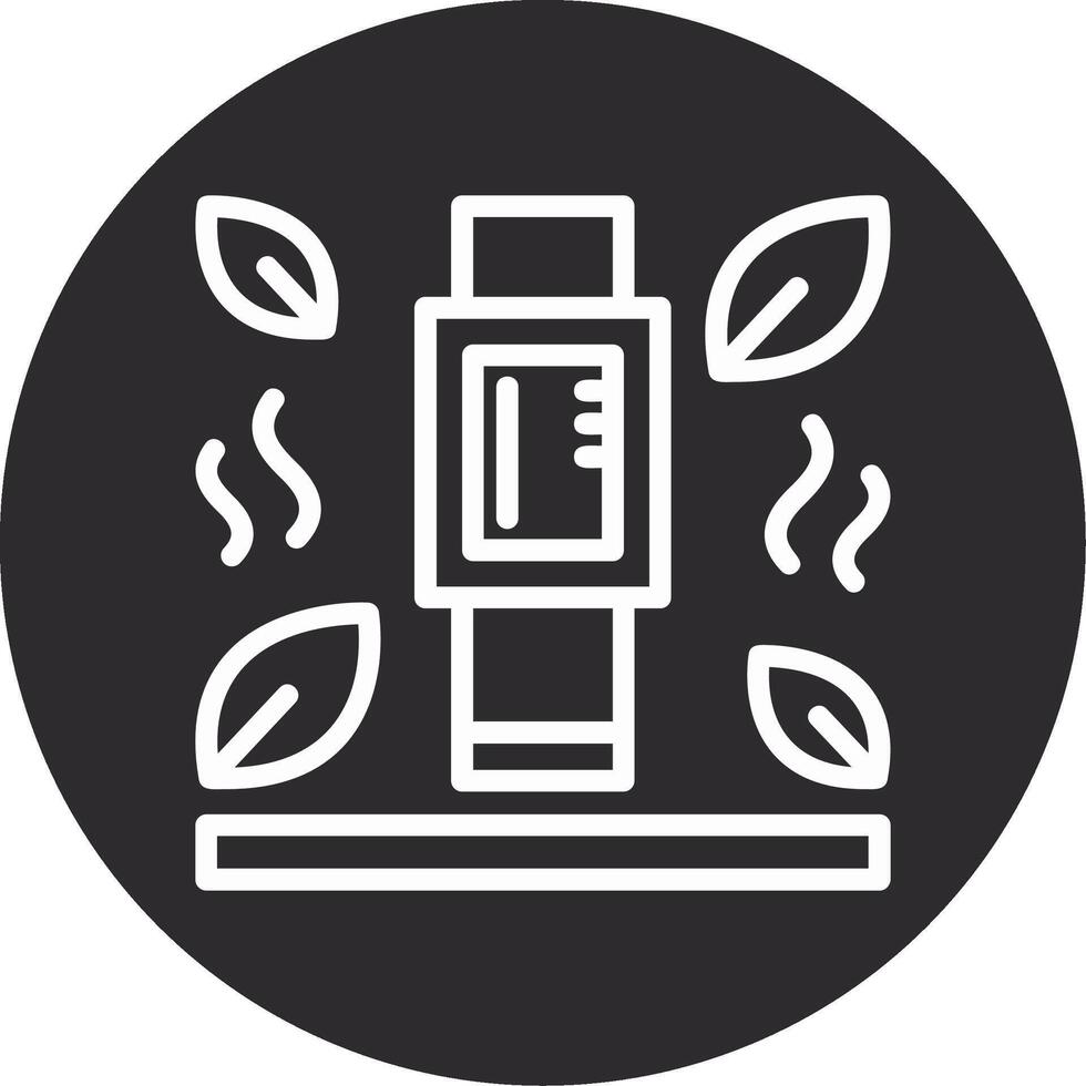 Fitness Tracker Inverted Icon vector