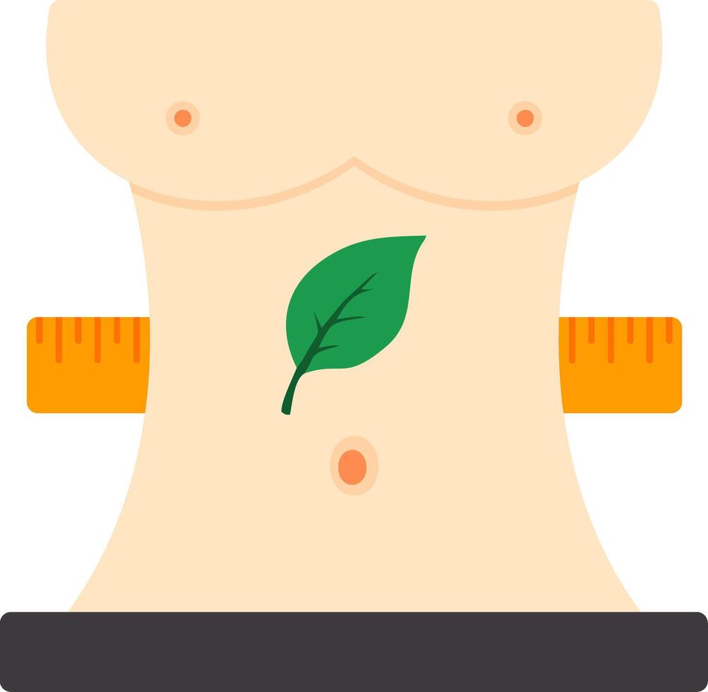 cuerpo composición plano icono vector