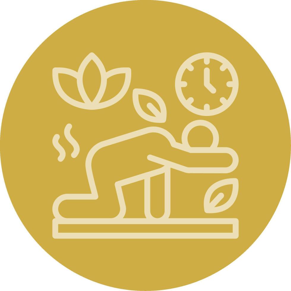 Active Minutes Line Multi color Icon vector