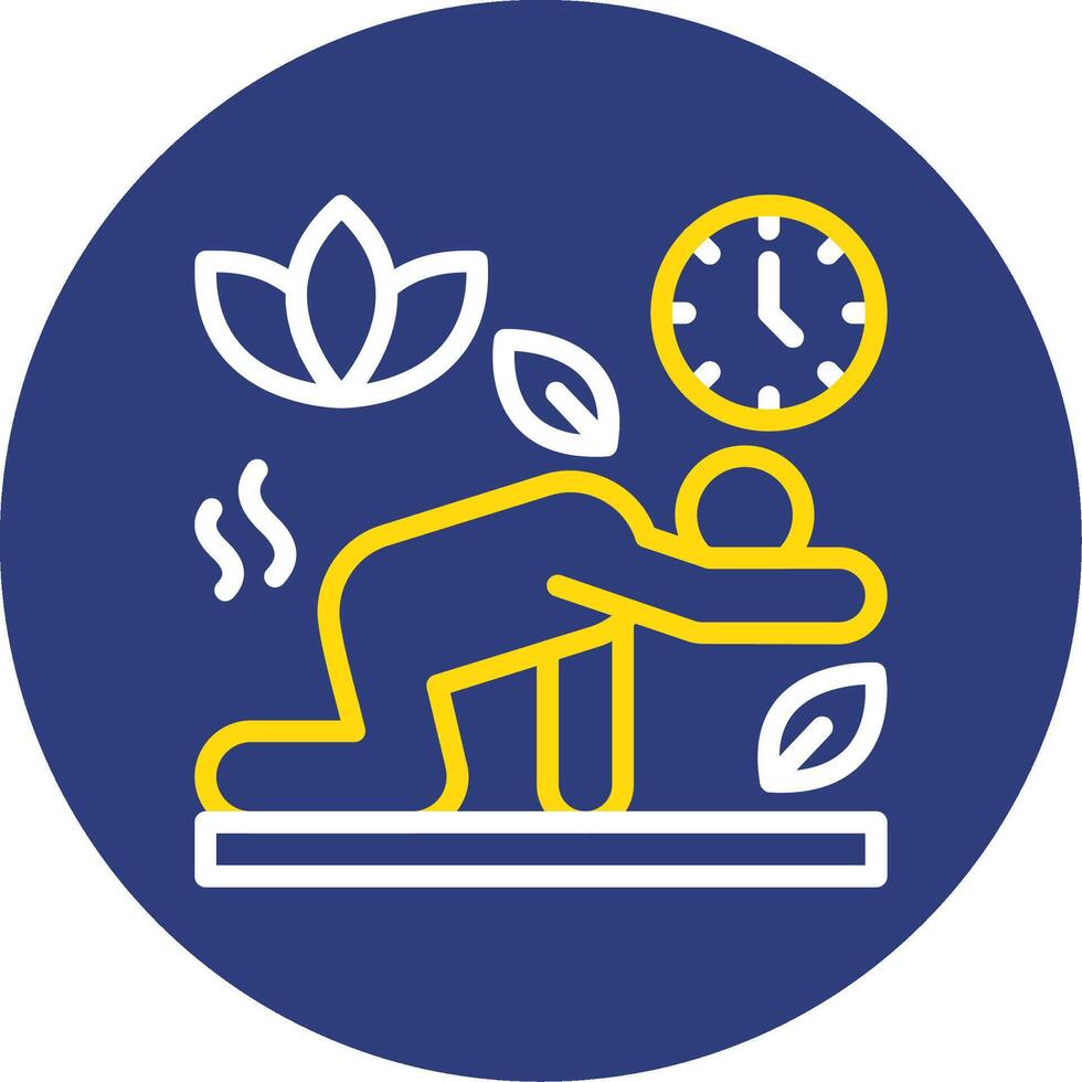 Active Minutes Dual Line Circle Icon vector